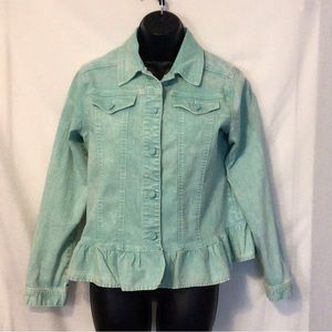 DG2 by Diane Gilman stretch denim jacket size M